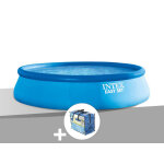 Kit piscine autoporte intex easy set 4, 57 x 1, 22 m + bche  bulles
