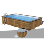 Kit piscine bois gré mango 6, 18 x 3, 20 x 1, 33 m + bâche hiver Kit piscine bois gré mango 6, 18 x 3, 20 x 1, 33 m + bâche hiver