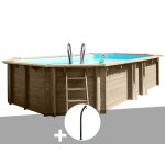 Kit piscine bois gré safran 2 6, 20 x 3, 95 x 1, 36 m + douche Kit piscine bois gré safran 2 6, 20 x 3, 95 x 1, 36 m + douche