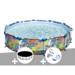 Kit piscine tubulaire bestway steel pro ronde 3, 05 x 0, 66 m + bâche de protection + kit d'entretien ... Kit piscine tubulaire bestway steel pro ronde 3, 05 x 0, 66 m + bâche de protection + kit d'entretien ...