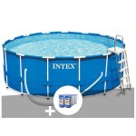 Kit piscine tubulaire intex metal frame ronde 4, 57 x 1, 22 m + 6 cartouches de filtration Kit piscine tubulaire intex metal frame ronde 4, 57 x 1, 22 m + 6 cartouches de filtration