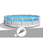 Kit piscine tubulaire intex prism frame clearview ronde 4, 27 x 1, 07 m + aspirateur Kit piscine tubulaire intex prism frame clearview ronde 4, 27 x 1, 07 m + aspirateur