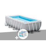 Kit piscine tubulaire intex prism frame rectangulaire 4, 00 x 2, 00 x 1, 00 m + 6 cartouches de filtration ...