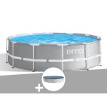 Kit piscine tubulaire intex prism frame ronde 3, 66 x 0, 99 m + bche de protection