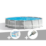 Kit piscine tubulaire intex prism frame ronde 4, 57 x 1, 07 m + 6 cartouches de filtration + aspirateur ... Kit piscine tubulaire intex prism frame ronde 4, 57 x 1, 07 m + 6 cartouches de filtration + aspirateur ...