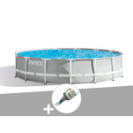 Kit piscine tubulaire intex prism frame ronde 4, 57 x 1, 07 m + aspirateur Kit piscine tubulaire intex prism frame ronde 4, 57 x 1, 07 m + aspirateur