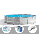Kit piscine tubulaire intex prism frame ronde 4, 57 x 1, 07 m + bâche à bulles + 6 cartouches de filtration ... Kit piscine tubulaire intex prism frame ronde 4, 57 x 1, 07 m + bâche à bulles + 6 cartouches de filtration ...