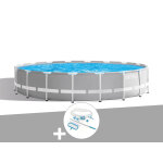 Kit piscine tubulaire intex prism frame ronde 5, 49 x 1, 22 m + kit d'entretien