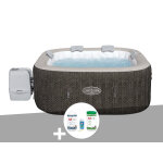 Kit spa gonflable bestway lay - z - spa cabo carr hydrojet 4 / 6 places + kit de traitement au brome ...