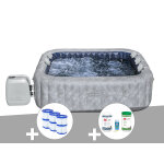 Kit spa gonflable bestway lay - z - spa san francisco carr hydrojet 5 / 7 places + 6 filtres + kit de ...