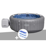 Kit spa gonflable bestway lay - z - spa santorini rond hydrojet pro 5 / 7 places + 6 filtres