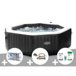 Kit spa gonflable intex purespa carbone octogonal bulles et jets 6 places + 12 filtres + kit traitement ... Kit spa gonflable intex purespa carbone octogonal bulles et jets 6 places + 12 filtres + kit traitement ...
