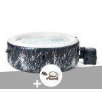 Kit spa gonflable intex purespa galaxie rond bulles avec led 4 places + kit d'entretien