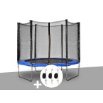 Kit trampoline jardideco atlas Ø 2, 44 m bleu + kit d'ancrage Kit trampoline jardideco atlas Ø 2, 44 m bleu + kit d'ancrage
