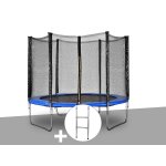 Kit trampoline jardideco atlas � 2, 44 m bleu + echelle