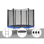 Kit trampoline jardideco atlas Ø 2, 44 m bleu + echelle + bâche de protection + kit d'ancrage Kit trampoline jardideco atlas Ø 2, 44 m bleu + echelle + bâche de protection + kit d'ancrage