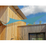 Kit voile d'ombrage carrée 3, 60 x 3, 60 m - bleu azur - jardiline Kit voile d'ombrage carrée 3, 60 x 3, 60 m - bleu azur - jardiline