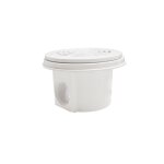 Lot de 2 bondes de fond � visser blanc (liner) - hayward