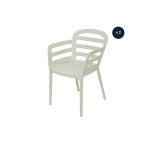 Lot de 2 chaises de jardin boston blanc - jardideco Lot de 2 chaises de jardin boston blanc - jardideco