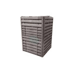 Lot de 2 composteur compost'wood modulable 800 l, taupe imitation bois - bellijardin