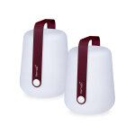 Lot de 2 lampes balad cerise noire h. 38 cm - fermob