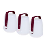 Lot de 3 lampes balad cerise noire - fermob