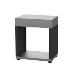 Meuble cuisine extérieure ouvert duo inox / acier noir - le marquier Meuble cuisine extérieure ouvert duo inox / acier noir - le marquier