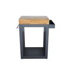 Meuble multifonction graphite avec tablette bois 60 x 45 x 91 cm - artiss