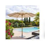 Parasol droit rond tinaei taupe - 3 m - hesp�ride