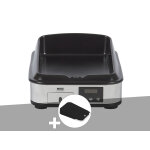 Plancha lectrique enosign 40 en inox - 1, 8 kw - eno + couvercle