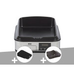 Plancha lectrique enosign 40 en inox - 1, 8 kw - eno + couvercle + housse