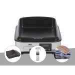 Plancha lectrique enosign 40 en inox - 1, 8 kw - eno + housse + nettoyant pour mail + coffret du chef ...