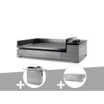 Plancha gaz premium 60 inox avec chariot et couvercle - forge adour Plancha gaz premium 60 inox avec chariot et couvercle - forge adour