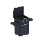 Plancha  gaz sur chariot combo enosign 65 bleu navy - eno