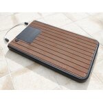 Plancher solairs pour douche de piscine solaire bois en teck - ubbink Plancher solairs pour douche de piscine solaire bois en teck - ubbink