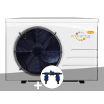 Pompe � chaleur 12, 50 kw inverter 13m poolstyle + kit by - pass � 32 / 38 / 50 mm