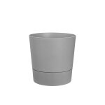 Pot de fleurs rond extrieur / intrieur  35 cm elho aqua care greensense gris ciment