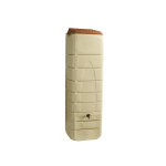 Rcuprateur d'eau de pluie mural 650 l + kit raccord chneau - beige - bellijardin