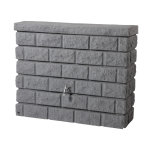 Rcuprateur d'eau de pluie rocky mural 400l - gris granite - garantia