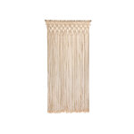 Rideau de porte tressage macram� en coton - coloris �cru - 90 x 200 cm - morel
