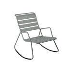Rocking chair en mtal monceau gris lapilli - fermob
