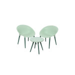 Salon de jardin en plastique marbella vert - jardideco