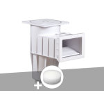 Skimmer hayward premium petite meurtrire blanc (liner) + filtre pour paniers de skimmer pureflow