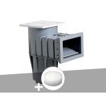 Skimmer hayward premium petite meurtrire gris clair (liner) + filtre pour paniers de skimmer pureflow ...