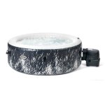 Spa gonflable purespa galaxie rond bulles avec led 4 places - intex
