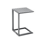 Table d'appoint en aluminium gris graphite evasion - hespride
