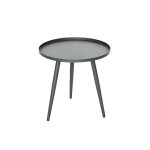 Table basse gigogne ronde grise en aluminium antiparos Ø 50 x 50 cm - jardiline Table basse gigogne ronde grise en aluminium antiparos Ø 50 x 50 cm - jardiline