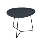 Table basse de jardin ovale en m�tal cocotte carbone - fermob