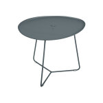 Table basse de jardin ovale en métal cocotte gris orage - fermob Table basse de jardin ovale en métal cocotte gris orage - fermob