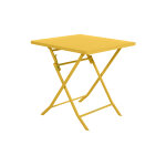 Table de jardin carrée greensboro 70 x 70 cm moutarde - hespéride Table de jardin carrée greensboro 70 x 70 cm moutarde - hespéride
